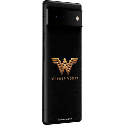 DC Comics Wonder Woman Gold Emblem Google Pixel 6 Pro Skin